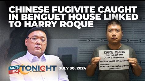 Chinese fugitive caught in Benguet house linked to Harry Roque.